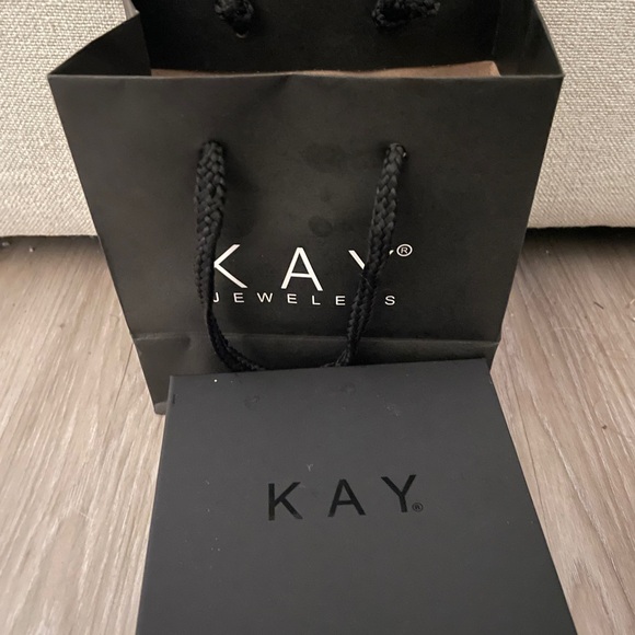 NEW Kay Jewelers Opal Heart with White Lab-Created Sapphires Necklace - Picture 6 of 8